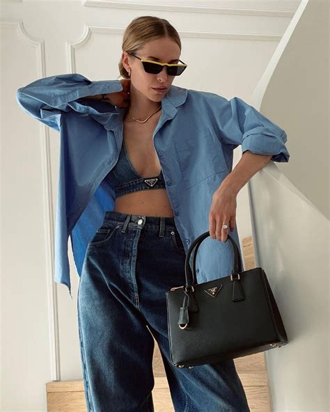 prada denim.bag|prada denim bralette.